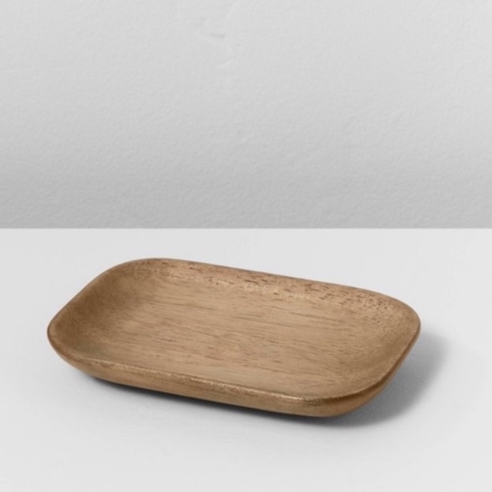NWT Casaluna Rubberwood Soap Dish